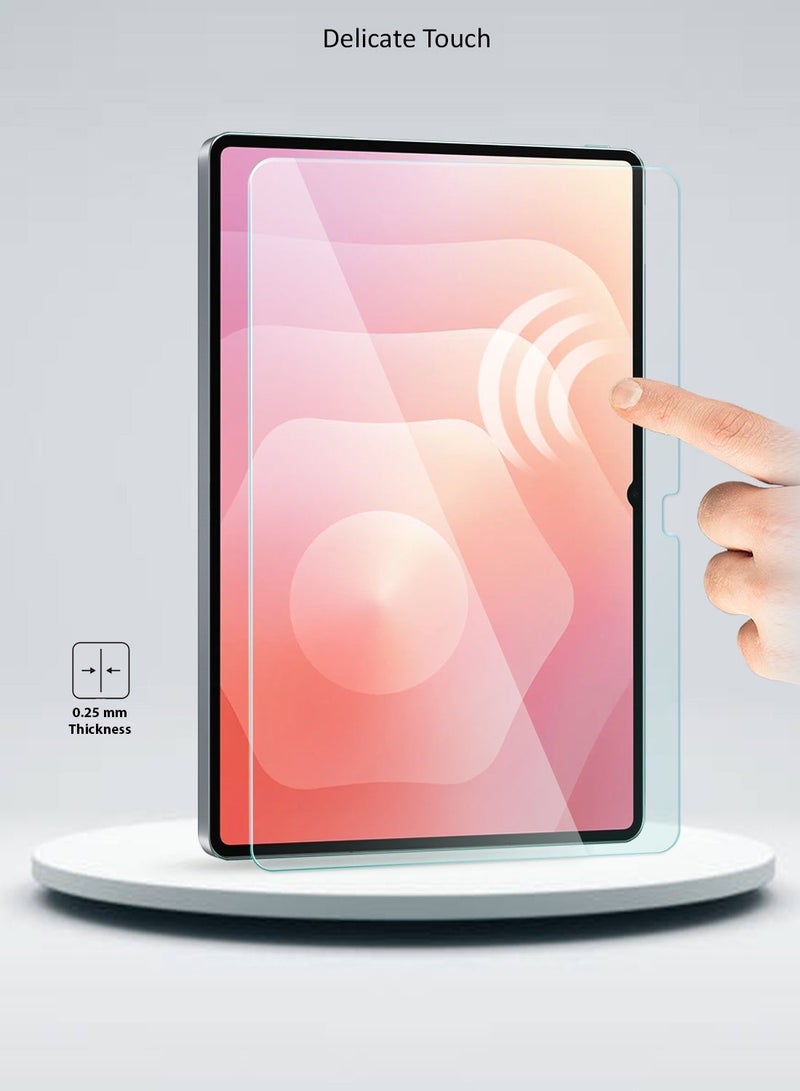 دبليو تيك سامسونج جالكسي تاب S11 ألترا 5G 2025 (14.6 بوصة) سلسلة و تيك المتميزة واقي شاشة زجاجي مقسى كامل للحواف المنحنية (TSGPCN) - شفاف - Image 5