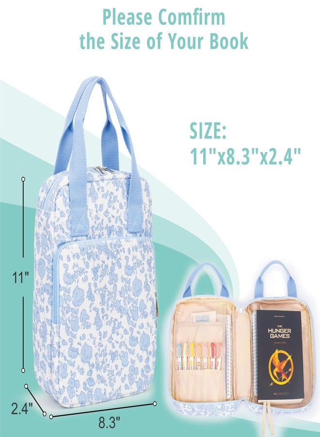 Bunnychill Bible Cover for Women, Bible Case with Handles,Carrying Bible Bag Scripture Case Church Bag Bible Protective with Font & Back Zippered Pocket - Image 5