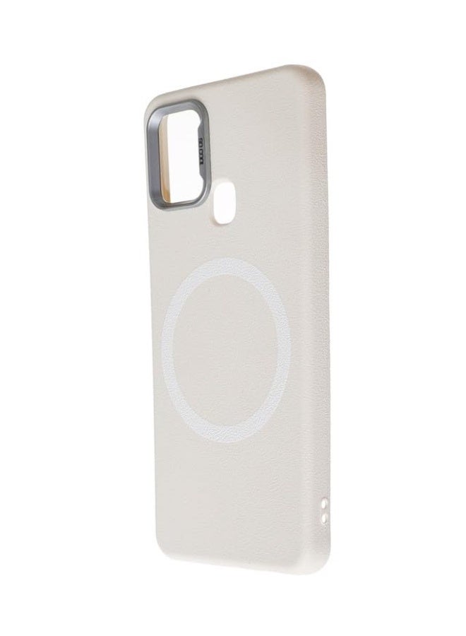 Plastic Back Cover For Samsung Galaxy A21s, Off white - Image 3