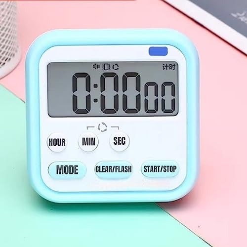 DANSR Digital Kitchen Timer & Stopwatch, Large Digits, Loud Alarm, Kitchen Timer, Magnetic Countdown Digital Timer for Teacher Kids and Elderly, for Classroom Home Work Fitness, Cooking (Blue D) - Image 1