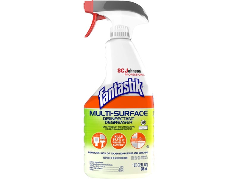 Fantastik SC Johnson Professional Disinfectant Degreaser, Fresh Scent, 32 Oz - Image 1
