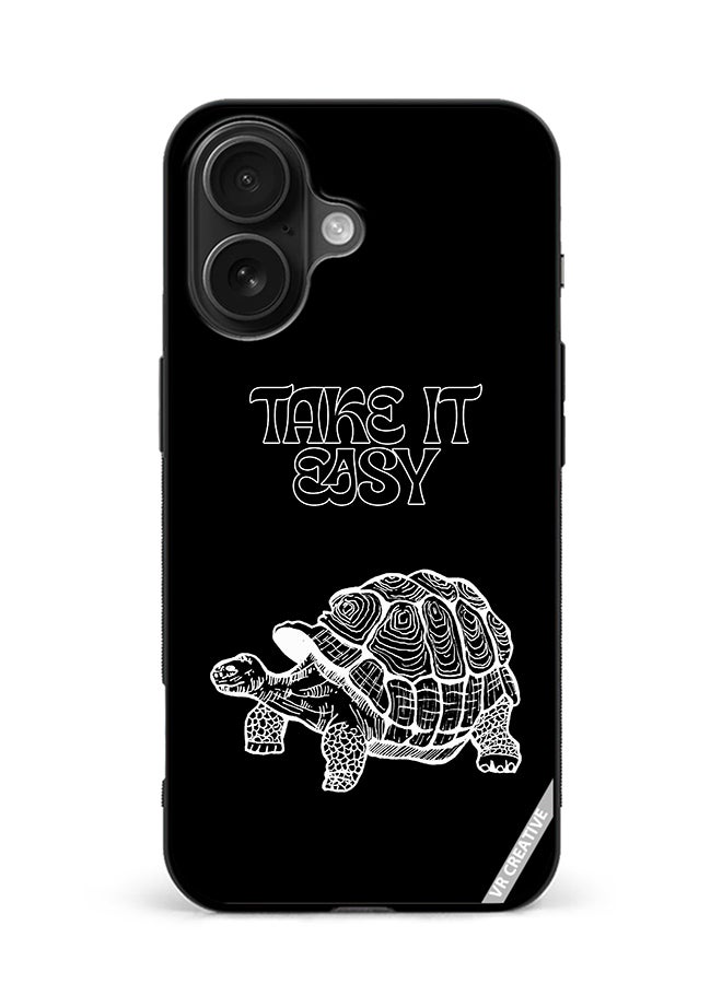 VR CREATIVE Protective Case Cover For Apple iPhone 16 Take It Easy Design Multicolour
