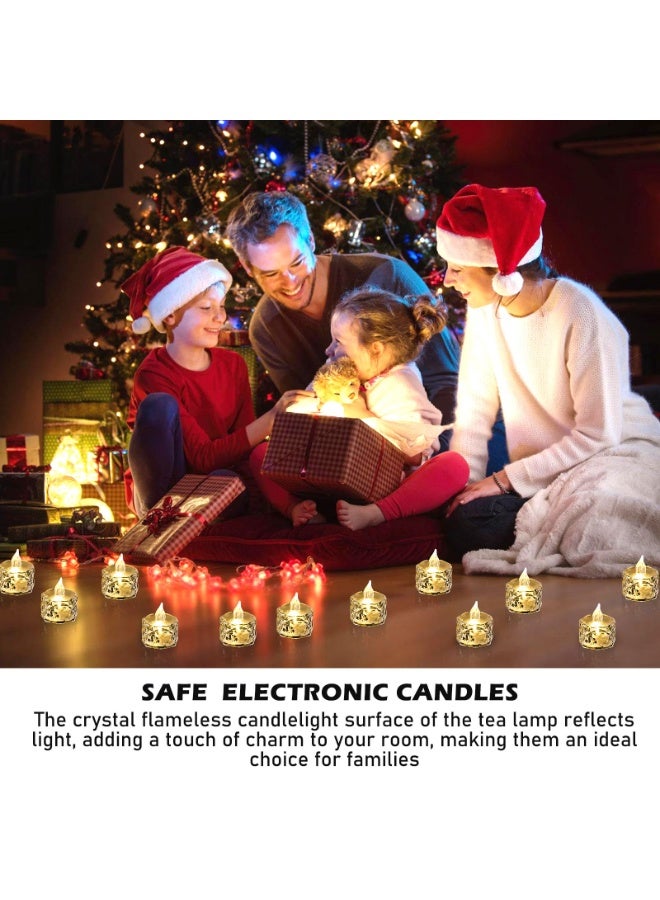 تشيلور ٢٤ قطعة من شموع LED الصغيرة، شموع LED، شموع كريستالية بدون لهب، شموع LED لحفلات عيد الحب وعيد الميلاد وحفلات الزفاف. - Image 5