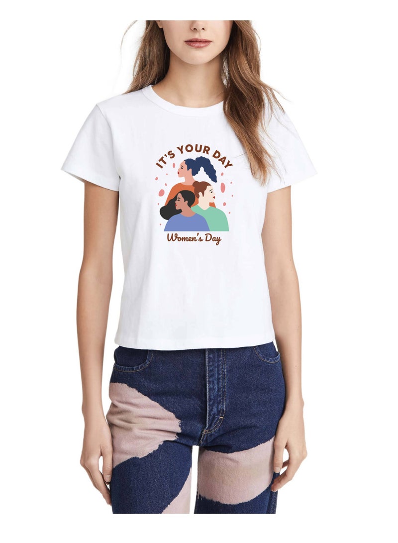 PRINTSHOP4ME International Womens Day Tshirt showing Women Empowerment Design 2 - Image 1