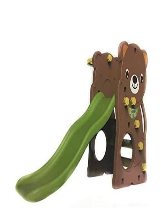 Bear Slide with Basketball Net 