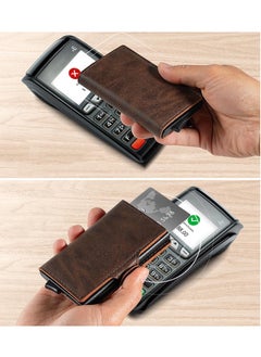 Generic Credit Card Holder RFID Blocking and Magnetic Closure,  Card Wallet with Coin Pocket for Men Gifts  - Image 4