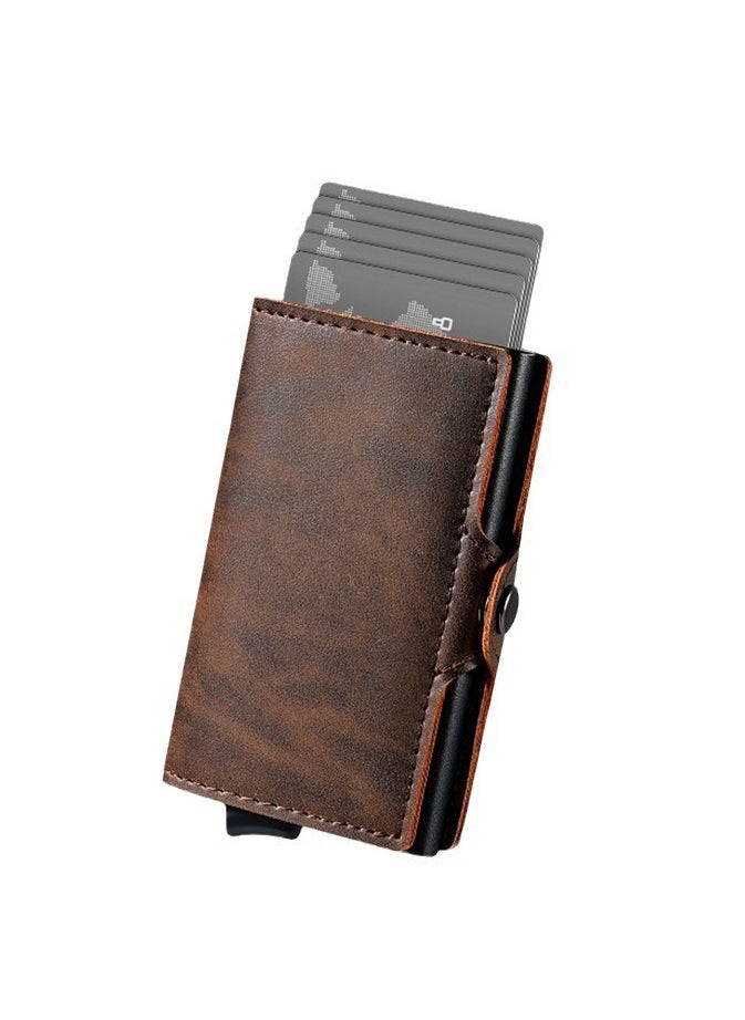 Generic - Credit Card Holder RFID Blocking and Magnetic Closure,  Card Wallet with Coin Pocket for Men Gifts - Image 1