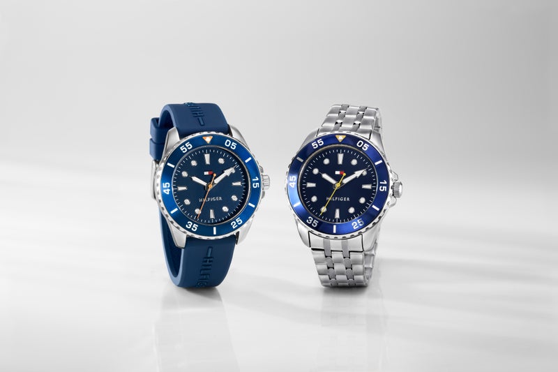 TOMMY HILFIGER Round Analog Youth'S Stainless Steel And Blue Aluminum Case  Watch - Image 4