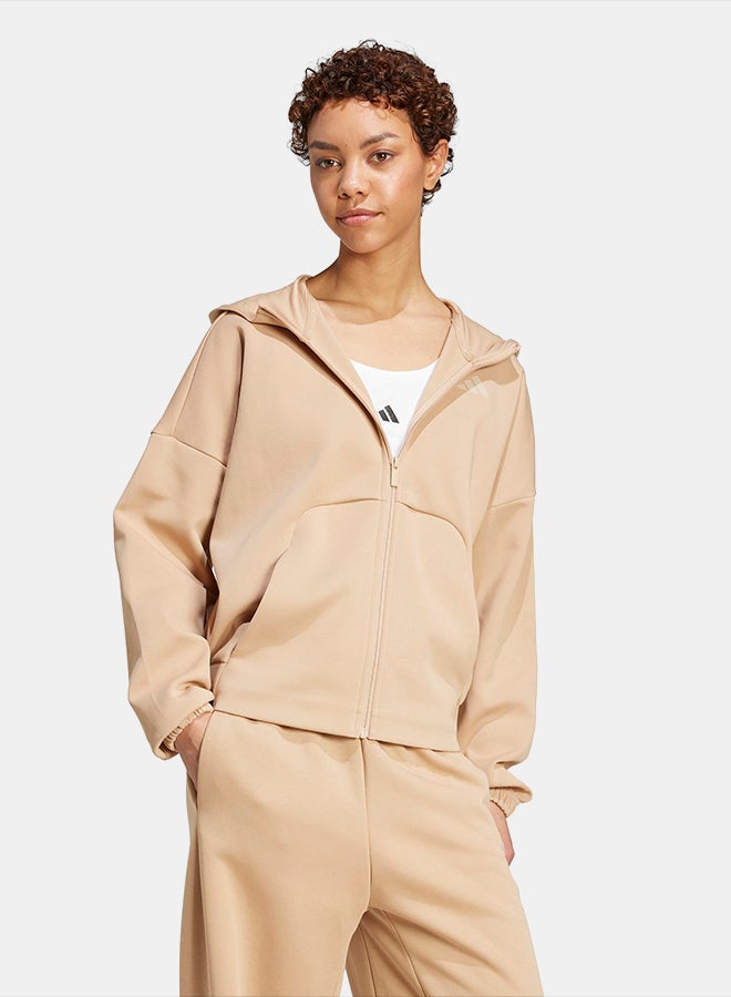 Adidas Future Icons Small Logo Full-Zip Hoodie - Image 3