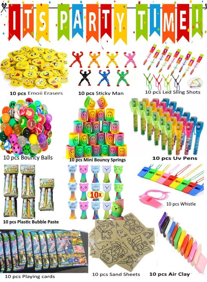 JOLLITY LLC 120 قطعة من هدايا الحفلات للأطفال، ألعاب بكميات كبيرة لمكافآت الفصل الدراسي، جوائز الكرنفال، حفلات أعياد الميلاد، حشوات بينياتا، حقيبة هدايا، صندوق الكنز، هدايا العودة للأولاد والبنات - Image 1