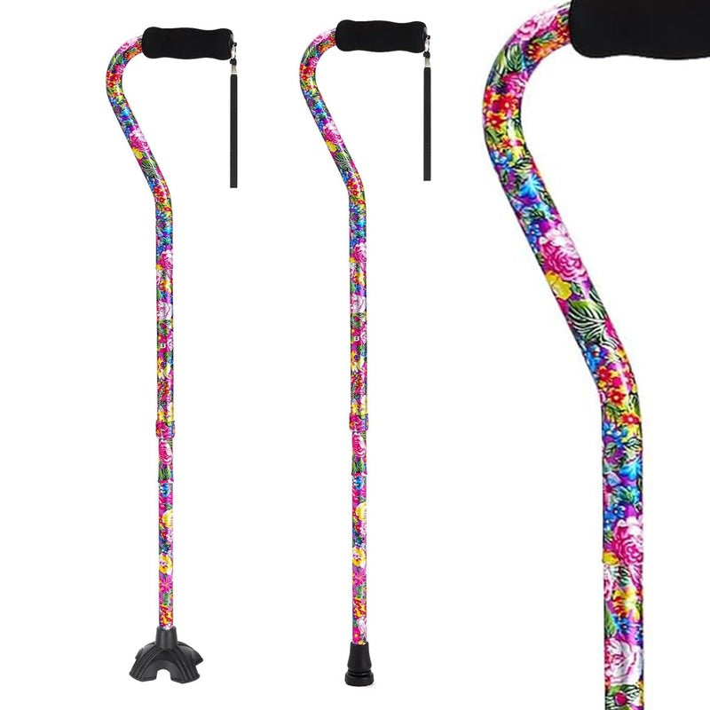 LIXIANG Elegant Walking Cane for Women, Foldable & Adjustable Cane for Seniors with Self-Standing Tip | Lightweight Mobility Aid for Stability & Balance Support - Image 1