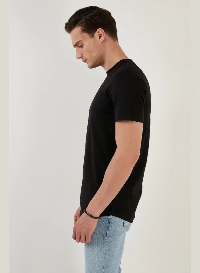 Buratti  Buratti 100% Cotton Regular Fit Crew Neck T-shirt Men's T-SHIRT 5902511 for Men | Best Price UAE