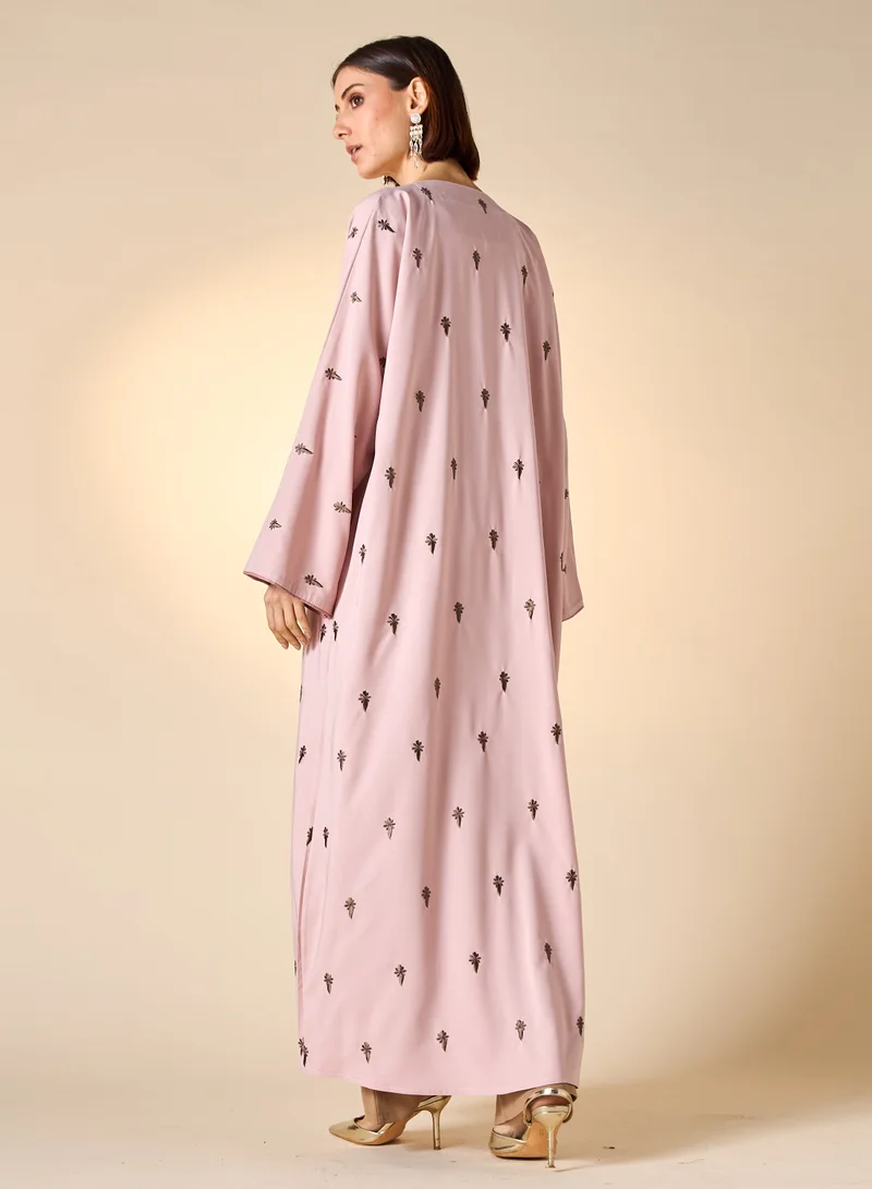 Hadiyath Al Madinah HM - Embroidered Abaya with Hijab