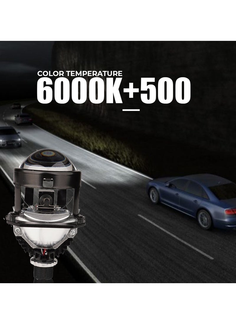 Toby's LS-03 lens super bright Low Power High beam and low beam(60W,52W) Led bulb with 6000k Color Temperature and 2.5" inch diameter.