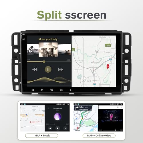 AWESAFE Car Radio Stereo Upgrade for Chevy Silverado Tahoe GMC Sierra Yukon Buick Enclave Android 13 with Wireless CarPlay & Android Auto - Image 5