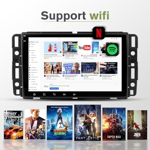 AWESAFE Car Radio Stereo Upgrade for Chevy Silverado Tahoe GMC Sierra Yukon Buick Enclave Android 13 with Wireless CarPlay & Android Auto - Image 4