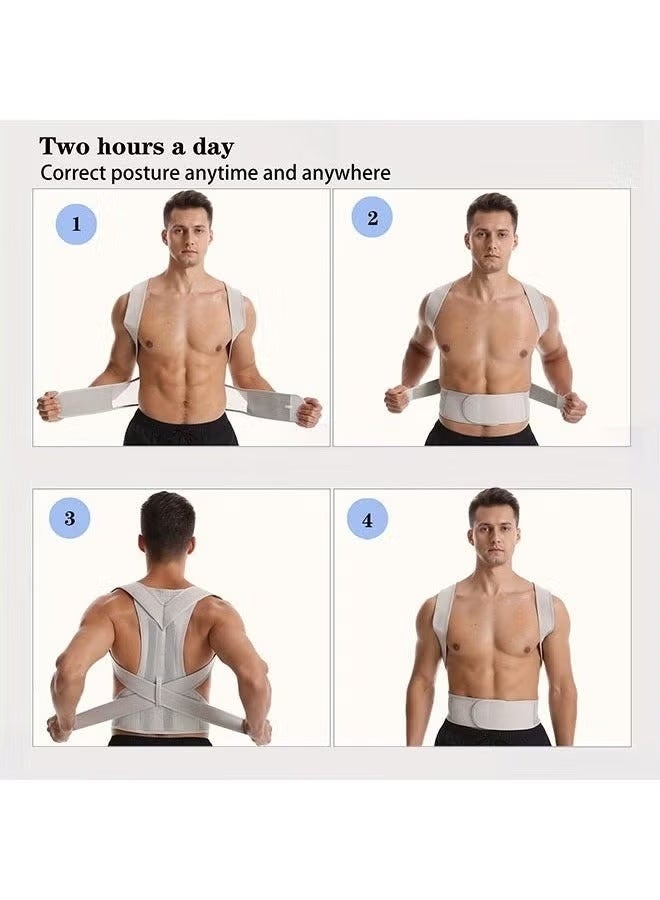 Postural Belt Correction Belt, Shoulder Posture Corrector, Invisible Orthopedic Corset Straight Back Support, Back Pain Relief（XL） - Image 4