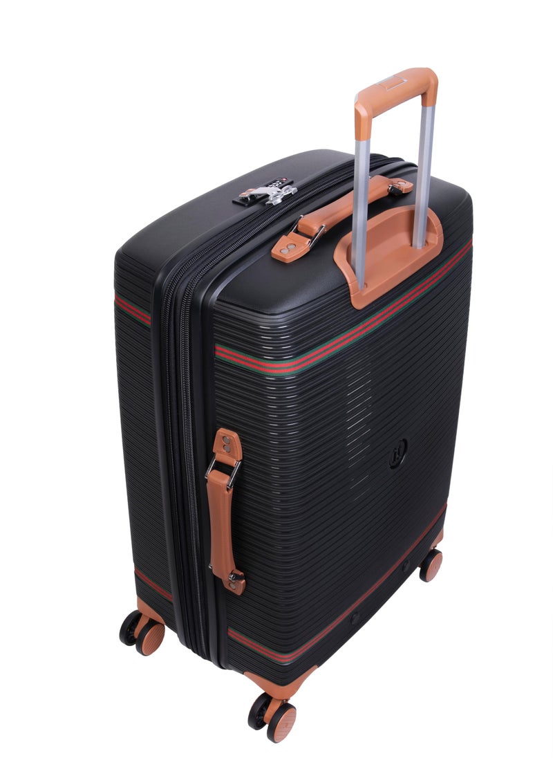 it Luggage Illustrious II, Unisex Polypropylene Material Hard Case Luggage, 8x360 degree Spinner Wheels, Expandable Trolley Bag, TSA lock, SKU15-3108B08, Large Size, Color Black  - Image 3