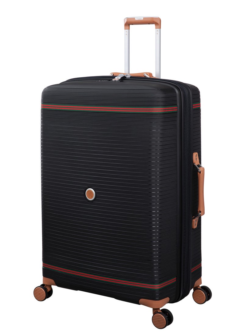 it Luggage Illustrious II, Unisex Polypropylene Material Hard Case Luggage, 8x360 degree Spinner Wheels, Expandable Trolley Bag, TSA lock, SKU15-3108B08, Large Size, Color Black  - Image 1