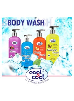 Cool & Cool Cool & Cool Body Wash Berry Mint With Hand Pump 500ML ( Pack of 2) - Refreshing,Vitamin- E, 24-Hour Moisturizing, Invigorating Scent, Suitable for All Skin Types 1 Liter  - Image 4