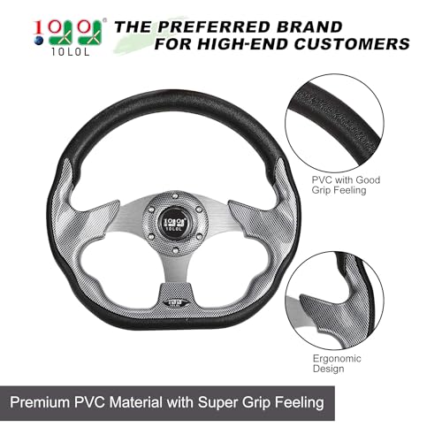 10L0L Golf Cart Steering Wheel for Yamaha, EZGO TXT/RXV/Valor, Club Car DS/Precedent/Onward/Tempo Golf Carts - Image 2