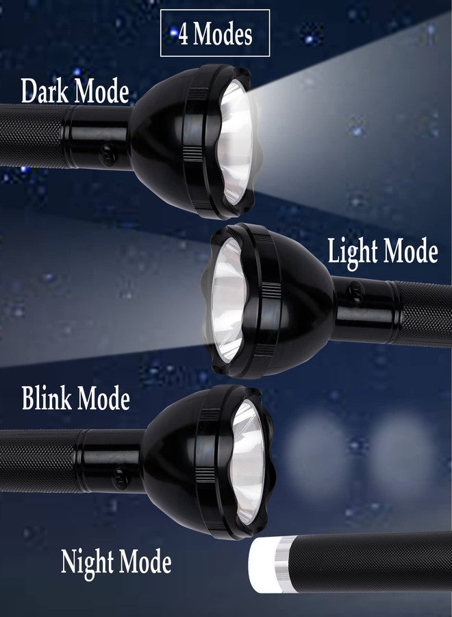 Care4 Care 4 L-700x Long Press for Blinker, 4 Modes Function, 1000 mtr Long Range for Outdoor, Home, Travel Torch, USB Charging Adaptor for Fast Recharge. Torch (Black : Rechargeable) - Image 5