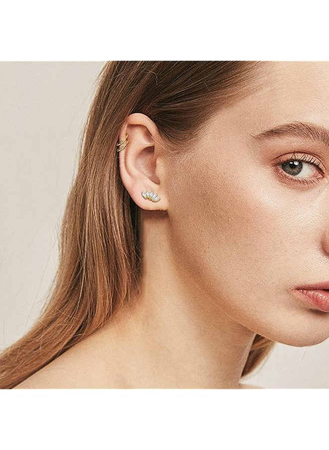 Besteel - 16G Cartilage Stud Earrings For Women Men Stainless Steel Stud Earrings Hypollergenic Butterfly Heart Helix Tragus Piercing Jewelry - Image 1