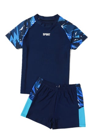 Dark Blue Print