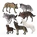 RESTCLOUD 7Pcs Wolf Toy Figurines Set Wolf Animals Figures Wolf Set A - Image 3