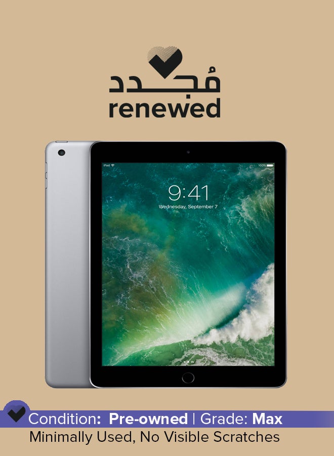 Apple Renewed - iPad 2017 (5th Gen) 9.7inch 32GB Wi-Fi 4G Space Gray With FaceTime - Image 1