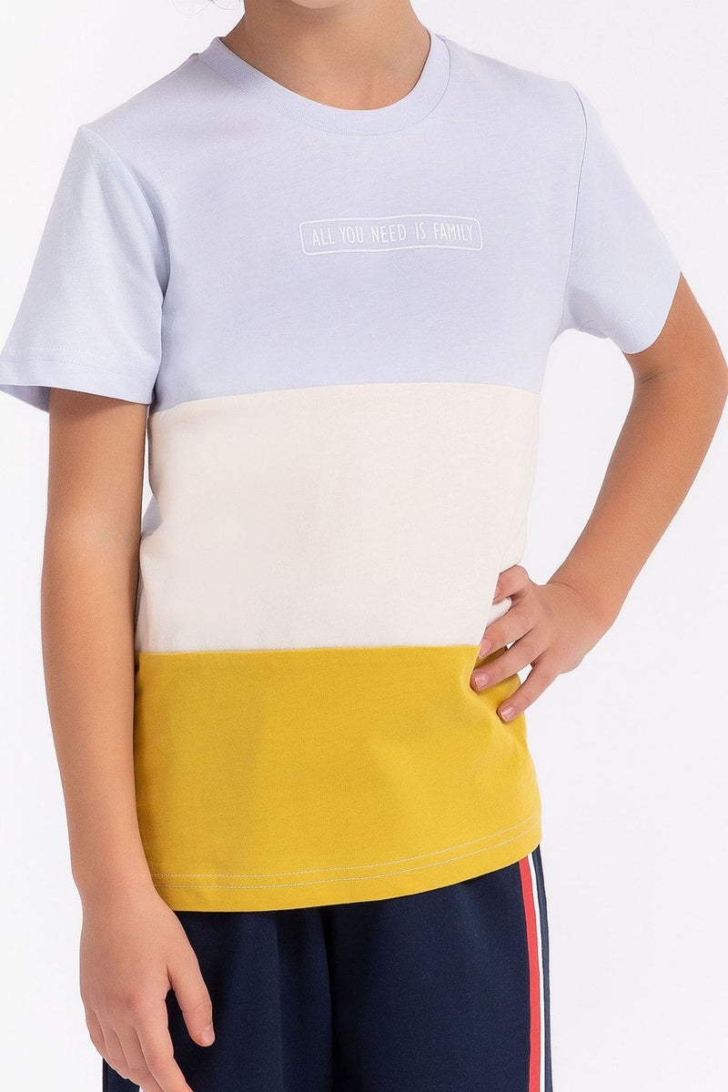 Arnetta All You Need Is Family Sky Blue Boys Bermuda Set  - Image 4