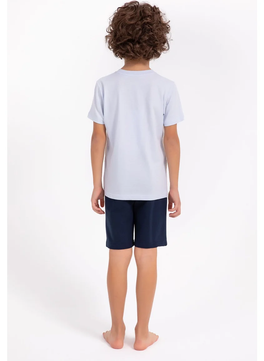 Arnetta All You Need Is Family Sky Blue Boys Bermuda Set