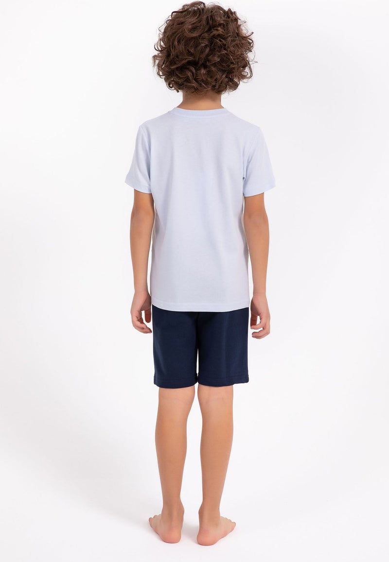 Arnetta All You Need Is Family Sky Blue Boys Bermuda Set  - Image 5