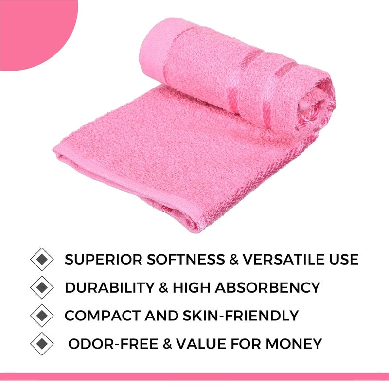 Kuber Industries Kuber Industries Face Towel Cotton Towels for Facewash Towels for Daily use Workout Hand Towel Lining Design 14x21 Inch Pack of 5 Multi  - Image 4