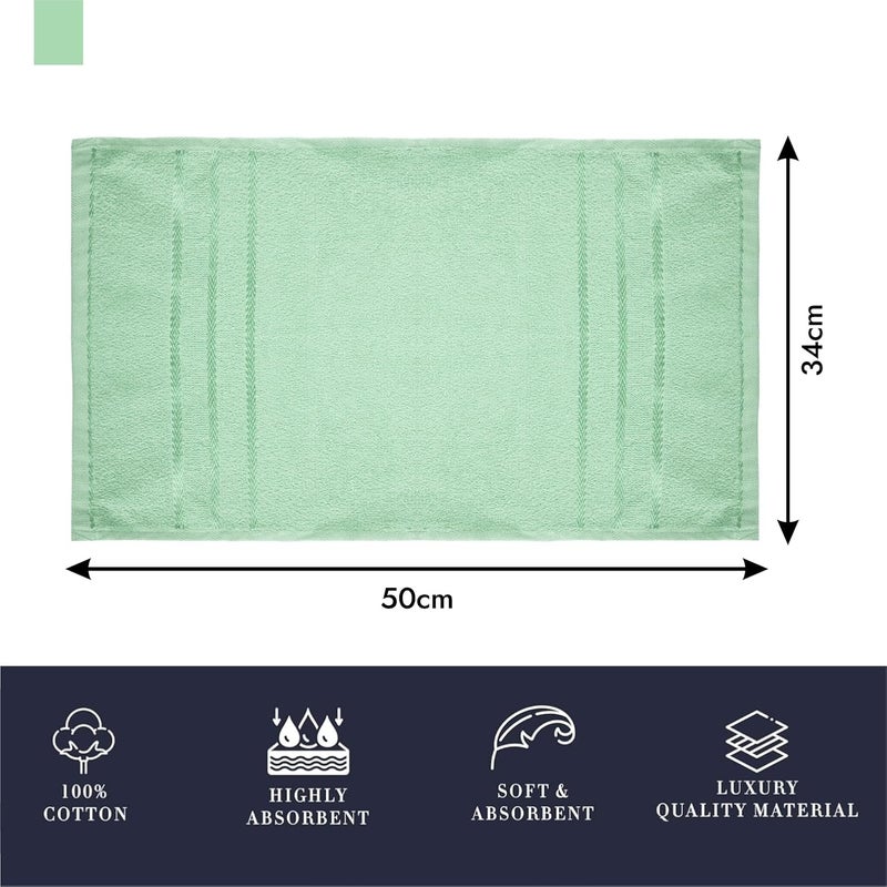 Kuber Industries Kuber Industries Face Towel Cotton Towels for Facewash Towels for Daily use Workout Hand Towel Lining Design 14x21 Inch Pack of 5 Multi  - Image 3