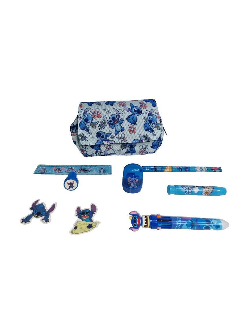 ستيتش طقم أدوات ستيتش المكتبية المثالي – مجموعة من 8 قطع داخل مقلمة ستيتش اللطيفة! - Image 1