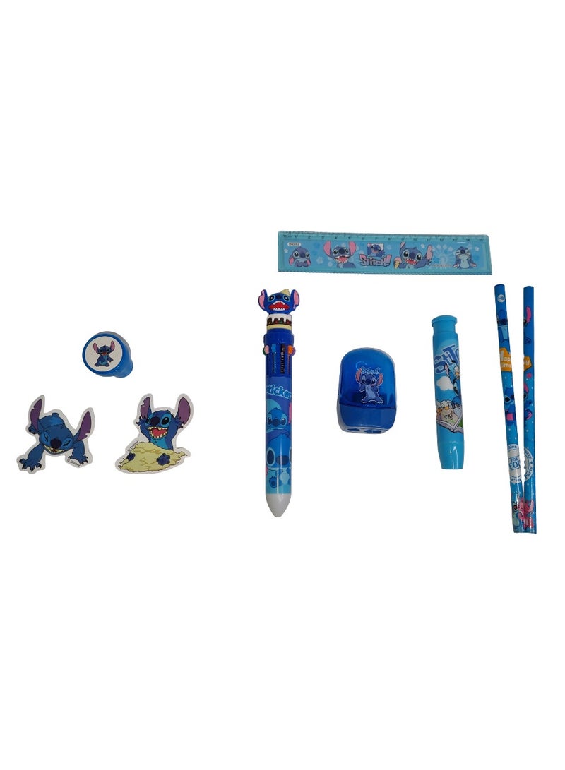 ستيتش طقم أدوات ستيتش المكتبية المثالي – مجموعة من 8 قطع داخل مقلمة ستيتش اللطيفة! - Image 2