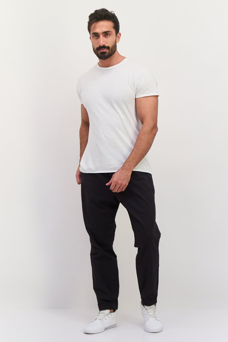 GAP سروال جوجر عادي للرجال، أسود - Image 4