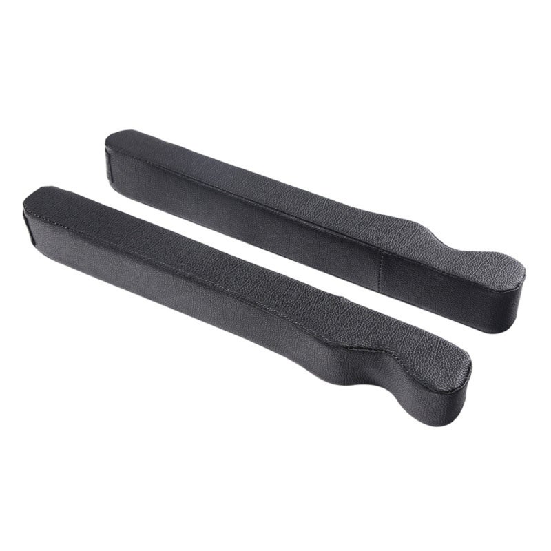 Seat Gaps Filler: Black High-quality Leather Texture Material - Perfect Fit Gaps Seat Gaps Plug for Car Driver Passenger Seat - Image 1