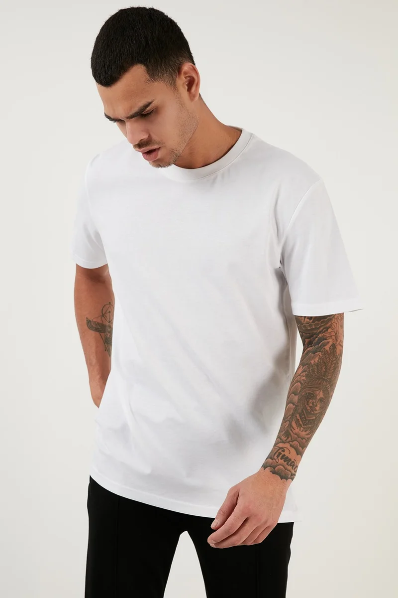 بوراتي Regular Fit Crew Neck 100% Cotton Basic T Shirt Men's T Shirt 5902271