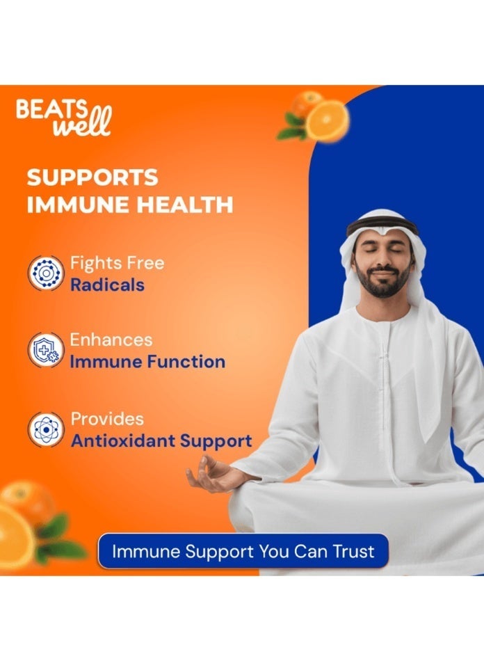 BeatsWell بياتسويل فيتامين سي 1000 - 30 قارورة قابلة للشرب - Image 2