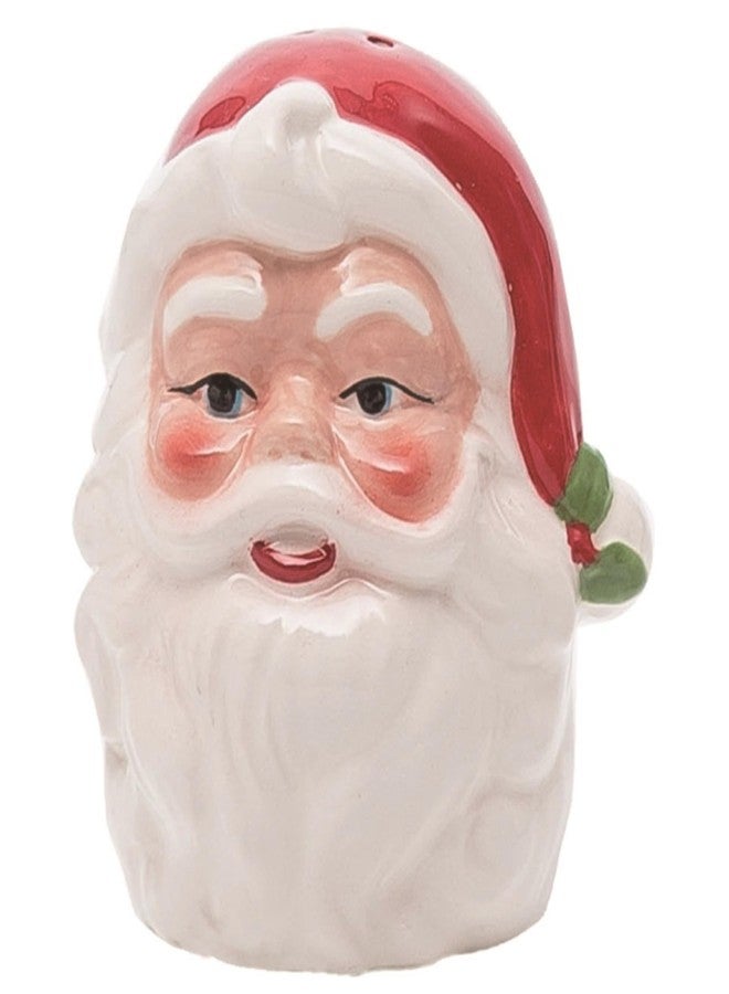 Transpac Transpac Dolomite 3.25 in. Multicolor Christmas Vintage Santa Shaped Salt and Pepper Shaker Set of 2 Multicolor - Image 2