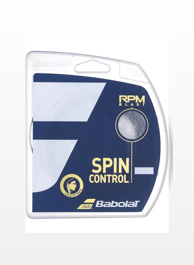 Babolat RPM Blast Spin Control Tennis String, 130 Gauge, 12M, Black - Image 1