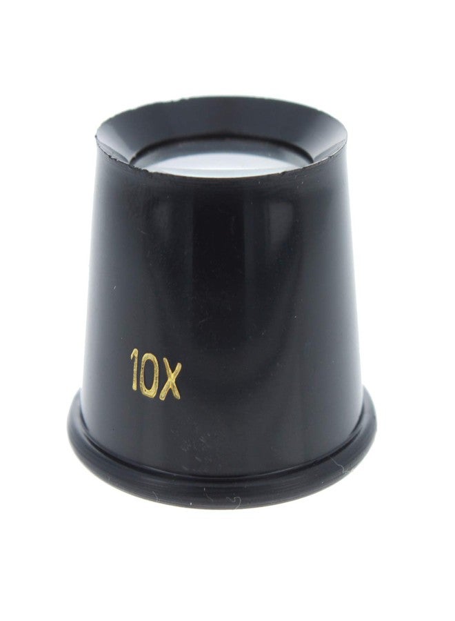 Universal Tool 10X Plastic Jewelers Loupe 25mm Diameter Glass Lens Magnifier - Image 1