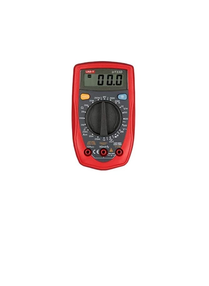 Digital Multimeter Palm Size (Resistance 200M and Square Output) UT 33D Uni-T
