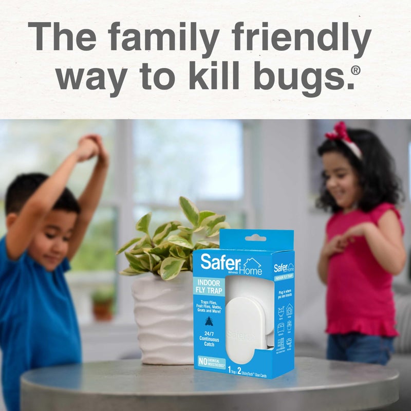 Safer Home SH502 Indoor Plug-In Fly Trap for Flies, Fruit Flies, Moths, Gnats, and Other Flying Insects – 400 Sq Ft of Protection - Image 2