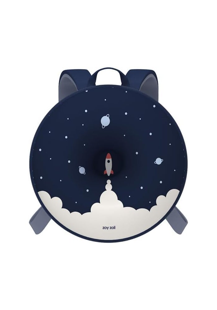 GLITTERS® Kids Round Design Waterproof Preschool Backpack - Rocket Theme - Image 1