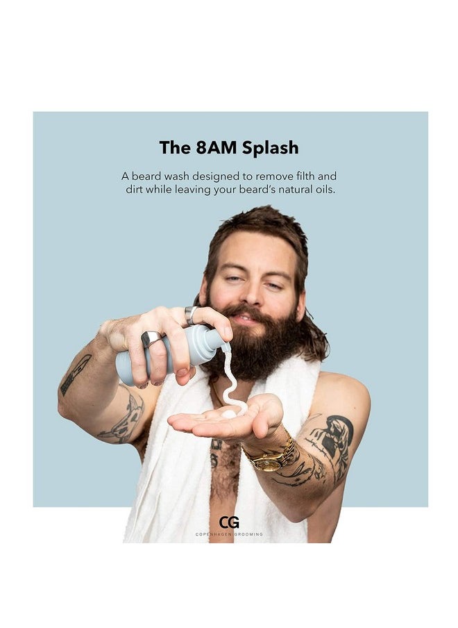 Copenhagen Grooming - Openhagen Grooming 8Am Splash Beard Wash For Men Regenerating & Moisturizing Beard Shampoo Skin Mustache And Beard Care - Image 1