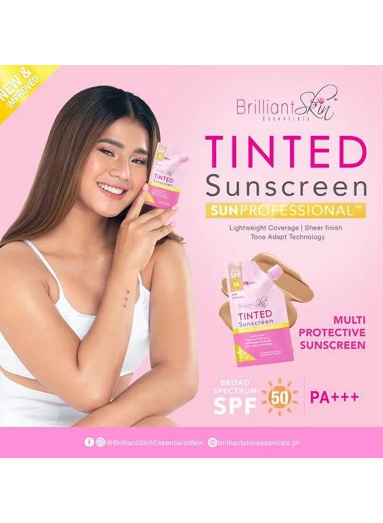 Brilliant Skin Tinted Sunscreen SPF 50 with Facial Primer and Tone Adapt Technology, UVA/UVB Protection, Natural-Looking Tint with Broad-Spectrum Coverage, Hydrates Skin, Lightweight Formula, 20g. - Image 2