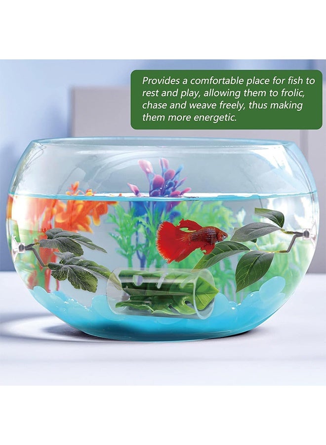 GMORO 5Pieces Betta Bed Leaf Hammock for Betta Fish, Lightweight and Realistic Resting Spot, No BPA, Practical, Comfortable and Safe - Image 5